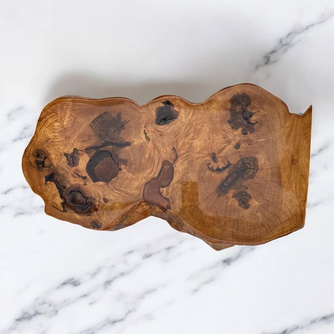 WG-EP05 Live Edge Epoxy Resin Coffee Table – Unique Handmade Wood & Resin Art