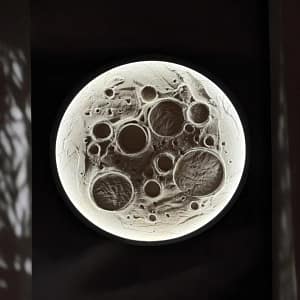 3D LED Moon Astronomy Lamp with Crater Design for Home Decor