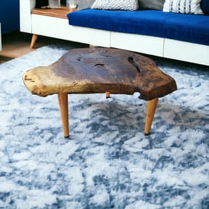 WG-1081 Rustic Handmade Walnut Coffee Table – Live Edge Natural Wood Beauty