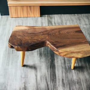 WG-1042 Live Edge Walnut Coffee Table – Artisan Handmade Solid Wood Table