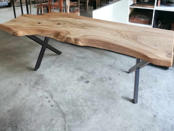 TO-004 | Rustic Handmade OAK Wood Dining Table Top, Rustic Decor Kitchen and Dining Room