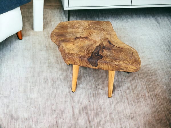 WG-1086 Live Edge Walnut Coffee Table – Artisan Handmade Wooden Table