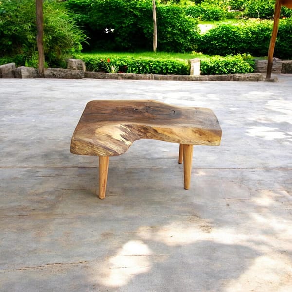 WG-1089 Live Edge Walnut Coffee Table – Unique Handmade Solid Wood Table